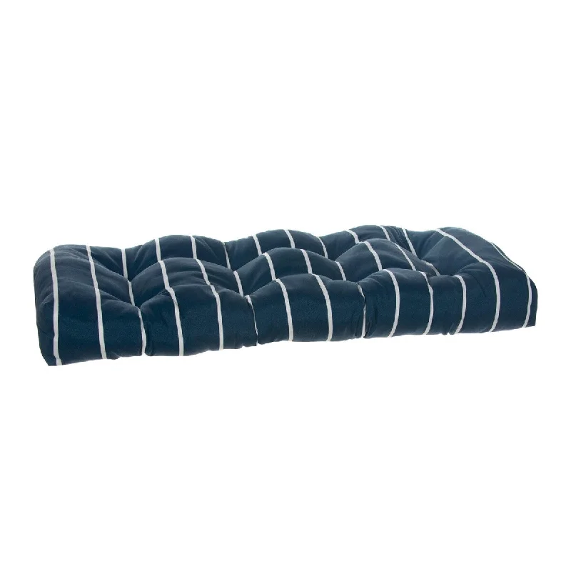 Sydney Blue 44" x 19" Wicker Loveseat Cushion