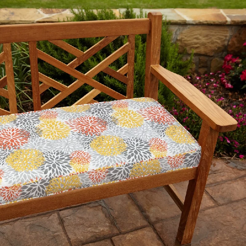 Tango Bloom 48-inch Outdoor Bench Cushion