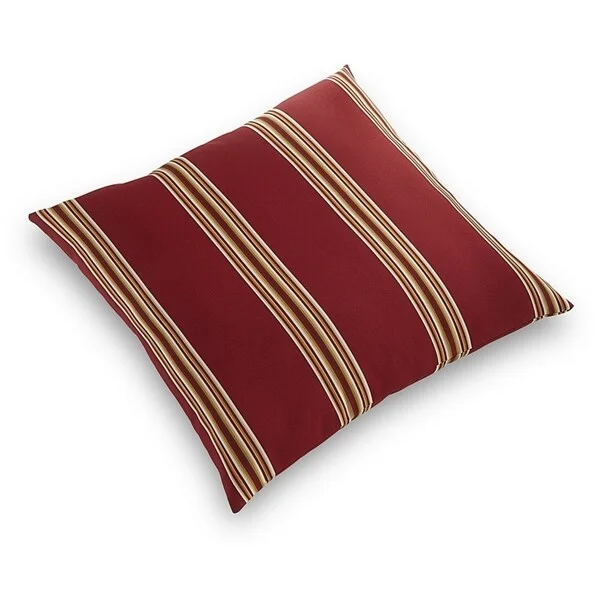 Get It Before It’s Gone Terrasol Cabana Stripe Chili Pepper Outdoor Floor Pillow.