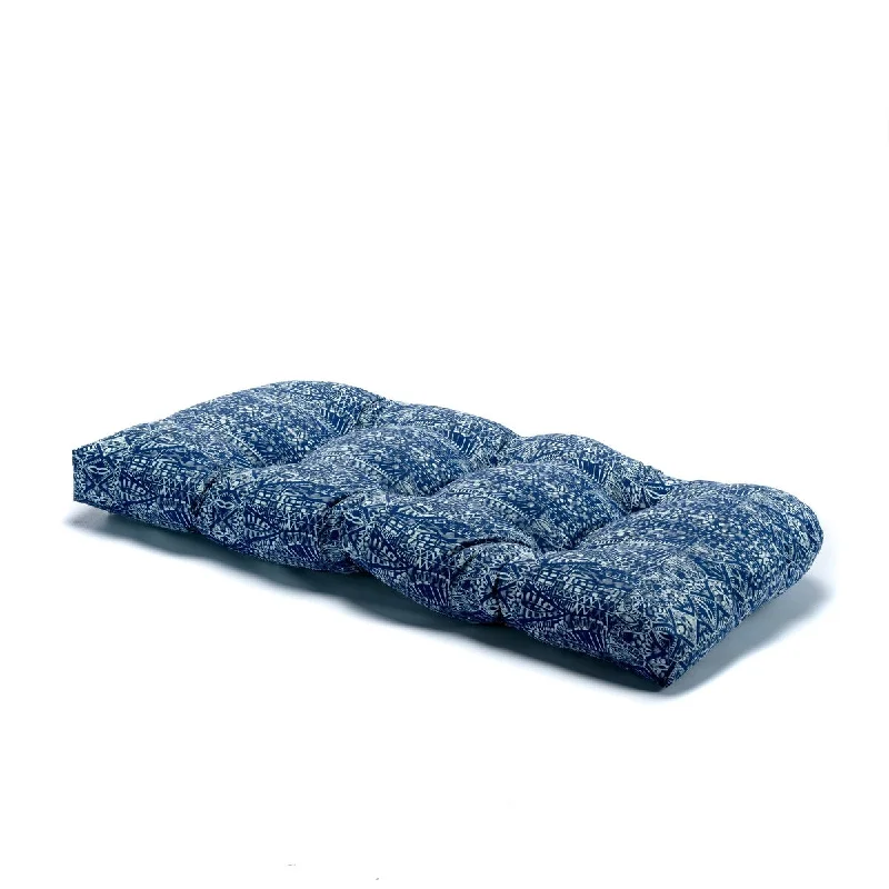 Closeout Terrasol Global Patchwork Outdoor Settee/Loveseat Cushion
