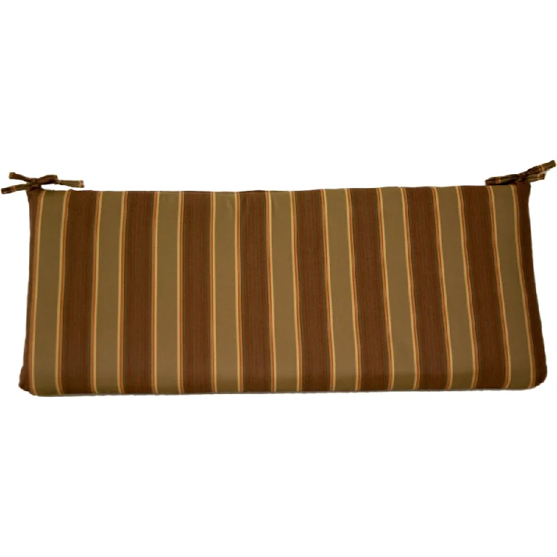 Now or Never Trijaya Living 4-foot Sunbrella Patio Furniture Bench Cushion Davidson Redwood Now or Never Trijaya Living 4-foot Sunbrella Patio Furniture Bench Cushion Davidson Redwood