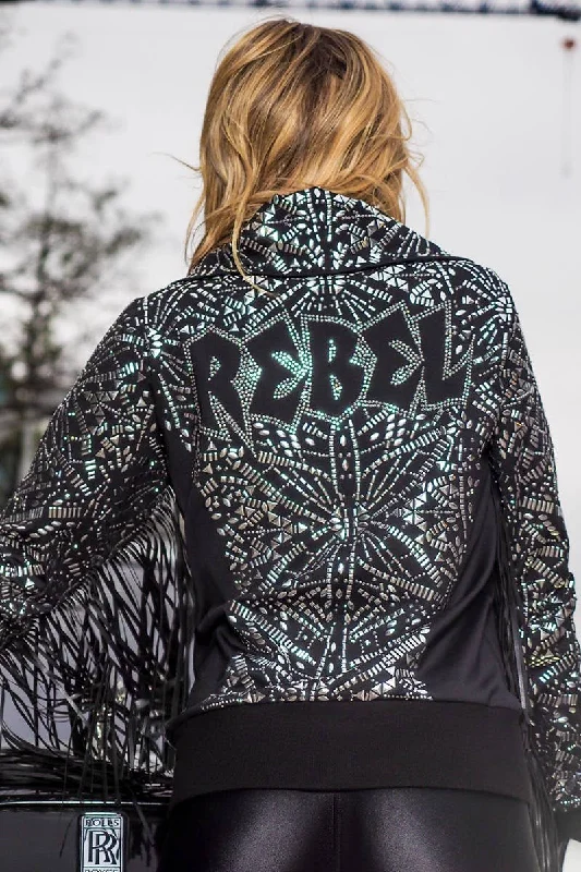 Today’s Deal Couture Black Ice and Diamonds Jacket - Special Order