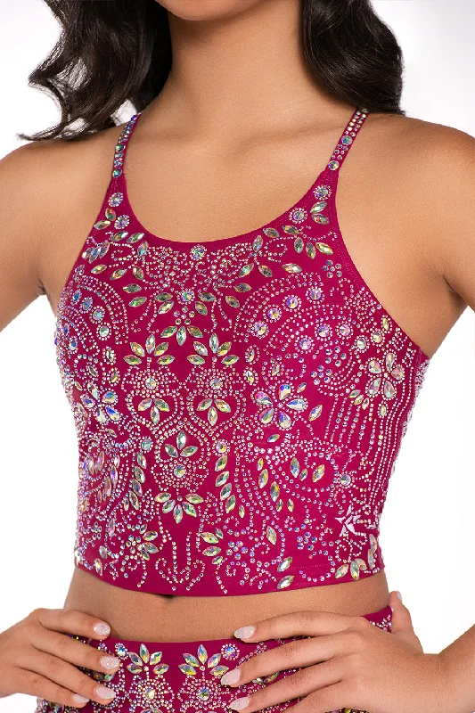 Blowout Deals Crystal Couture Bronsyn Sports Bra in Paris Nights