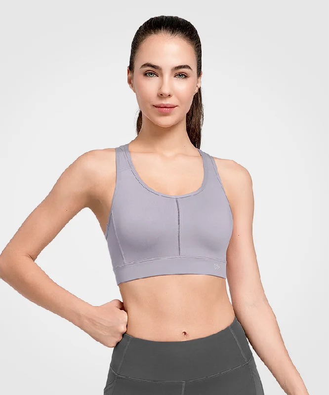 Echo Mesh Strappy Padded Running Bra | Women's High Support Sports Bra