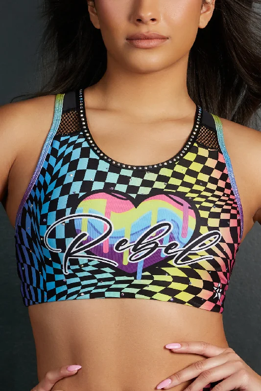 Gypsy Sports Bra in Rainbow Crush