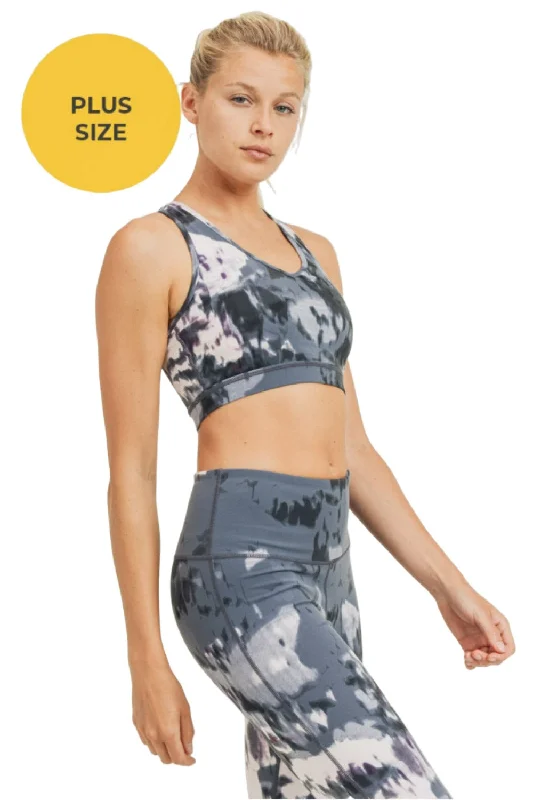 Time-Limited Offer Mono B Aspen Print Bra Top AT2946 and Plus