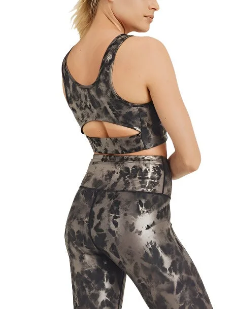 Weekend Deal Mono B Black and Copper Foil Cut Out Bra AT2874