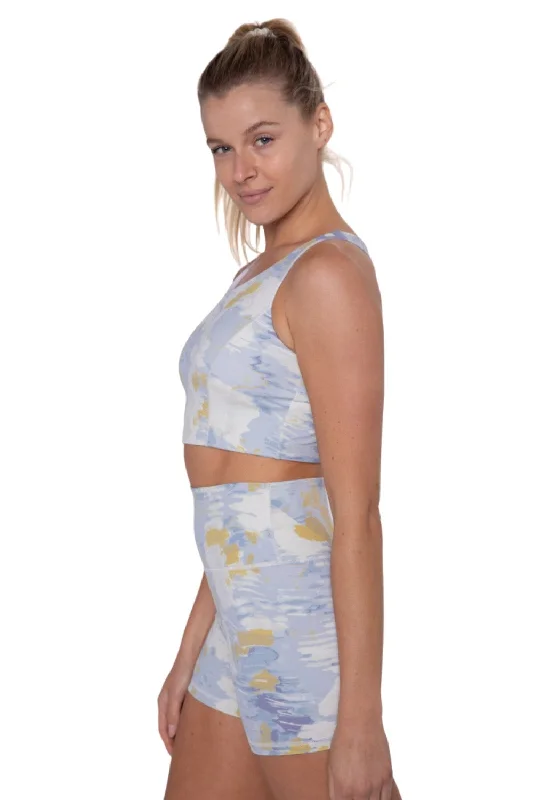 Huge Discounts Mono B Cross Back High Neck Bra Top AT3184