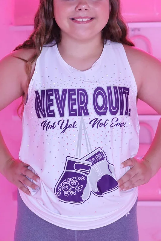 Super Sale Never Quit Twist and Tie Tank - Special Order