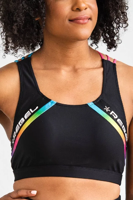 Reece Sports Bra in Rainbow