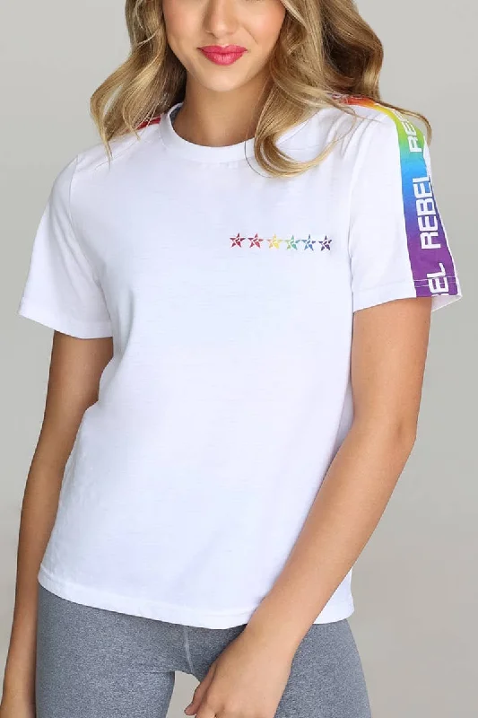 Final Markdown Unisex Rebel Pride Tee in White