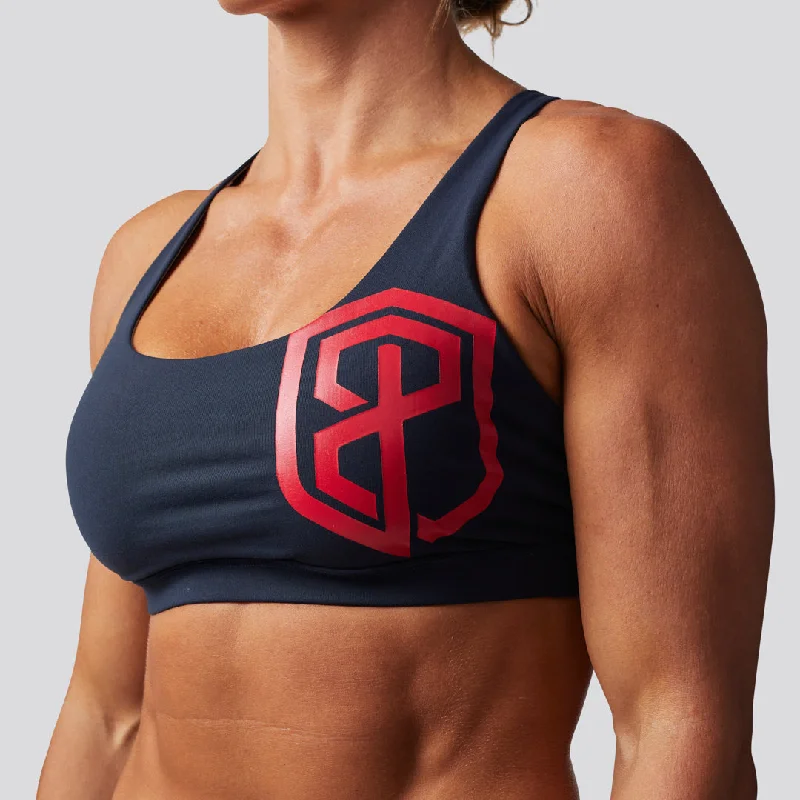 Vitality Sports Bra 2.0 (Brand Strength-Navy Blue)