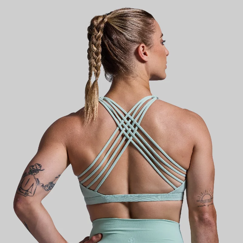 Vitality Sports Bra (Cameo Green)