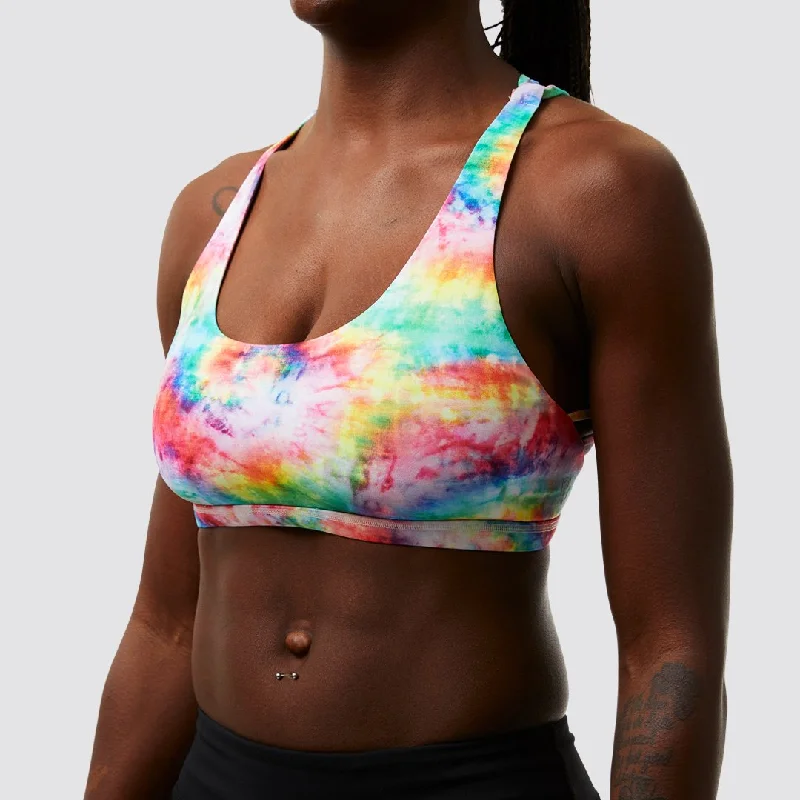 Vitality Sports Bra (Rainbow Tie Dye)