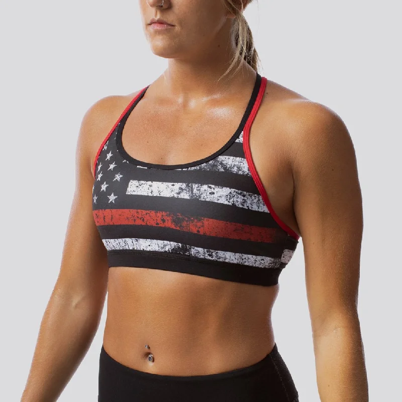 Warrior Sports Bra (Thin Red Line)