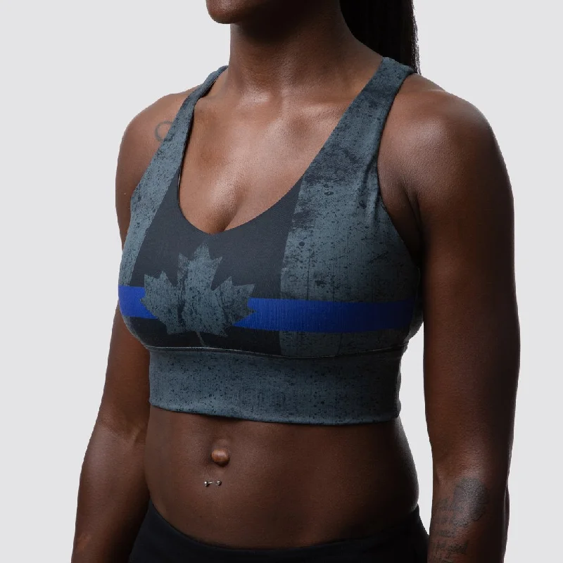 X-Factor Sports Bra (Canada Thin Blue Line)