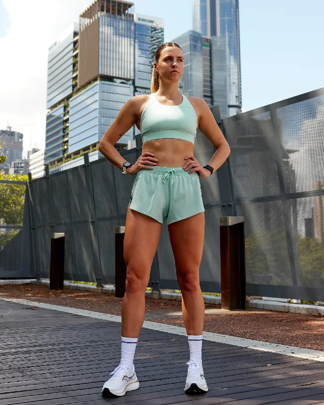 Friends and Family Sale Accelerate 3" Run Shorts - Pastel Turquoise