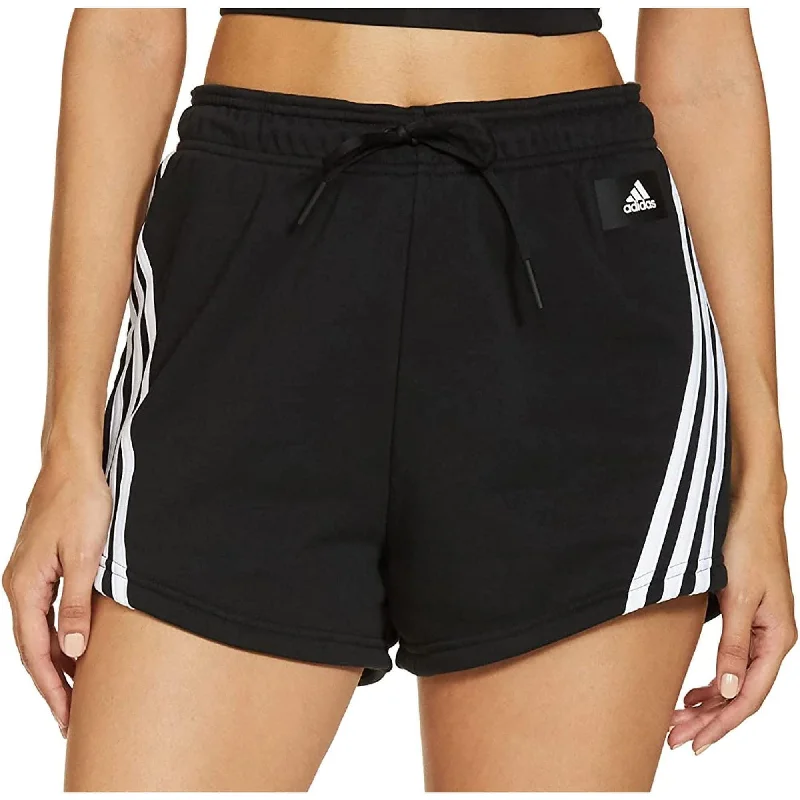 adidas Future Icon 3 Stripes Womens Training Shorts - Black