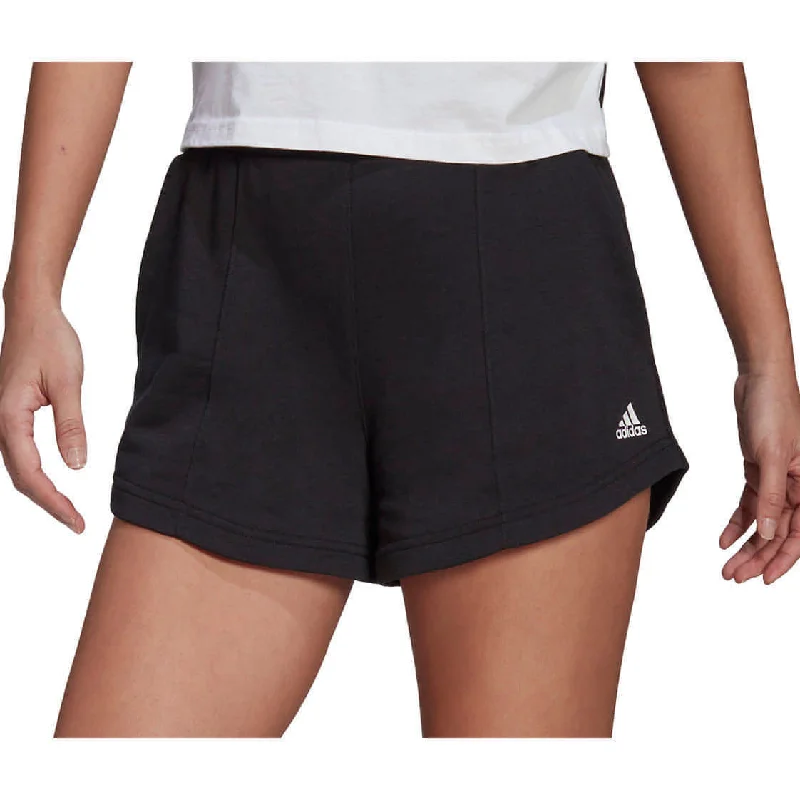 adidas Hyperglam French Terry Womens Training Shorts - Black