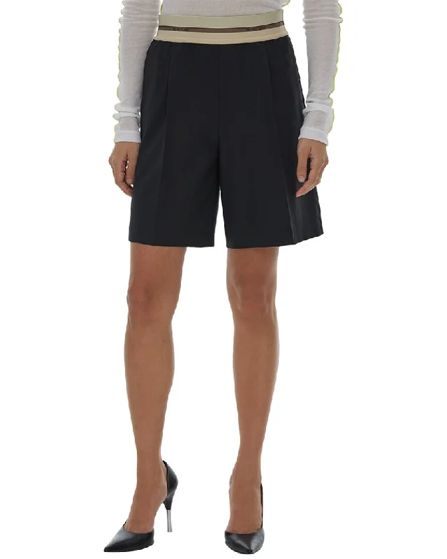 Huge Discounts Helmut Lang Relaxed Fit Pull On Wool Short
