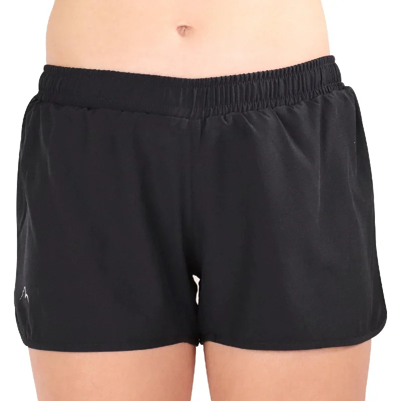 More Mile Racer Split Womens Running Shorts - Black