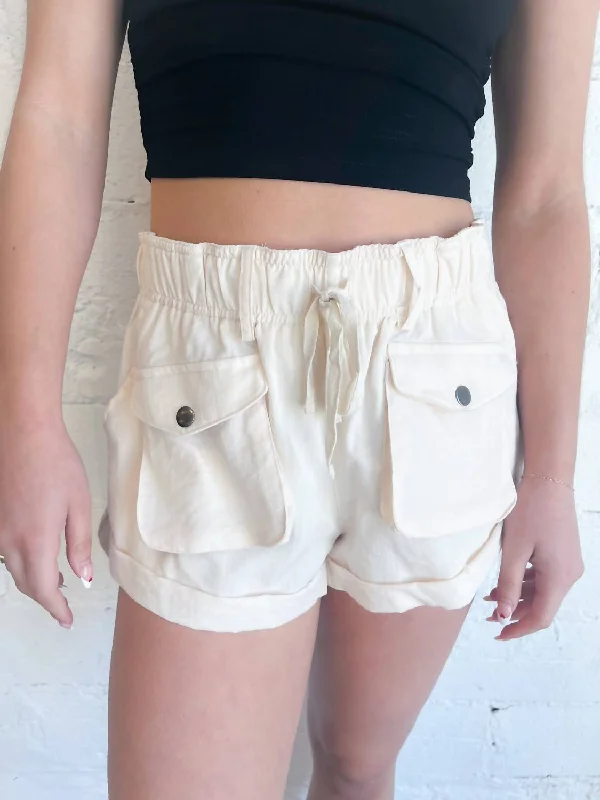 YEAR-End Clearance Out About Town Drawstring Shorts In White