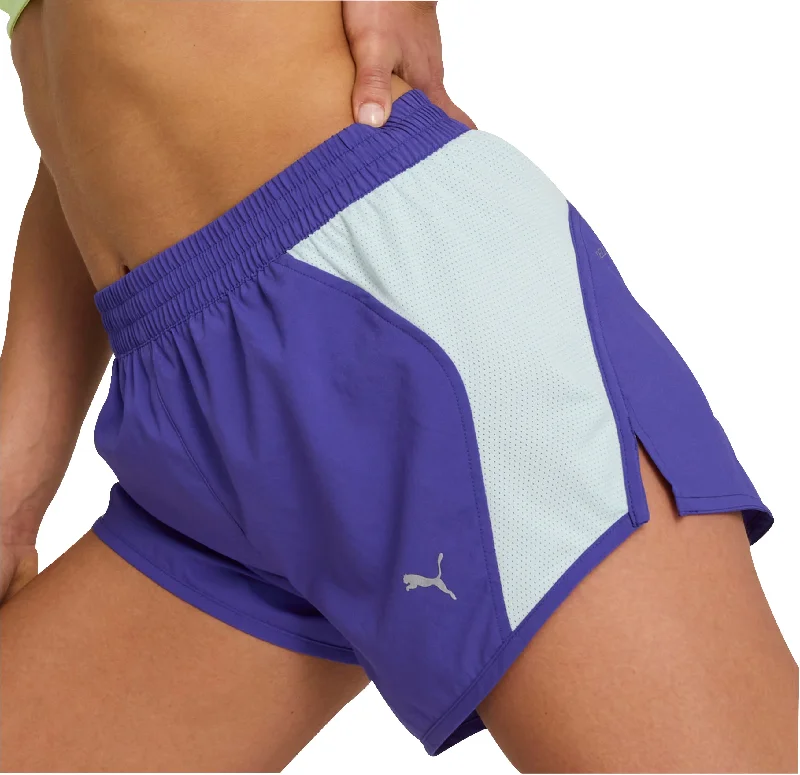 Limited Quantity Puma Run Favourite Velocity 3 Inch Womens Running Shorts - Blue