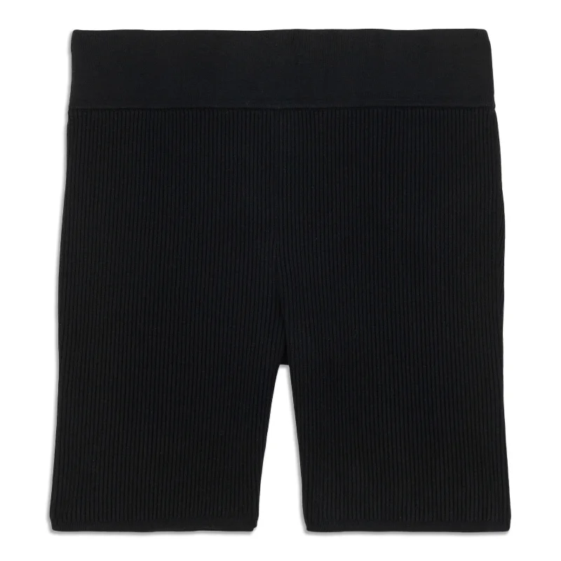 Mega Sale Ribbed Knit High-Rise Short