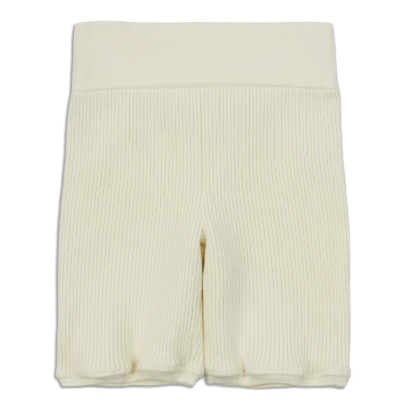 One-DAY Sale Ribbed Knit High-Rise Short