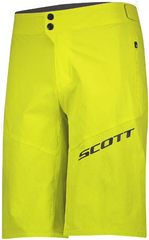 Scott Endurance Loose Fit Padded Mens Cycling Shorts - Yellow