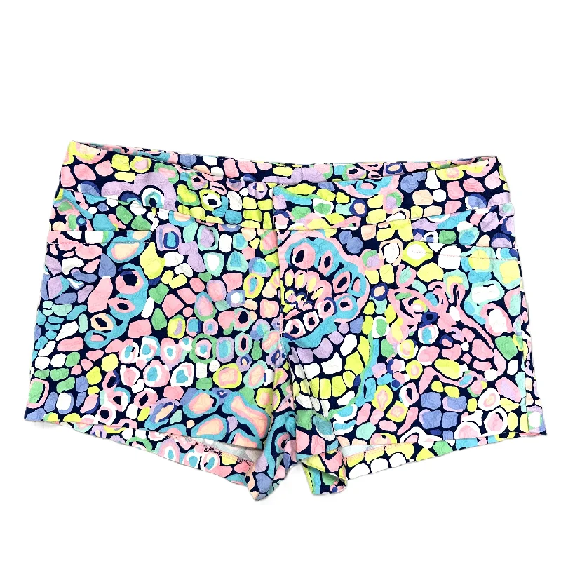 Special Price Shorts Designer By Lilly Pulitzer In Blue & Pink, Size: 14