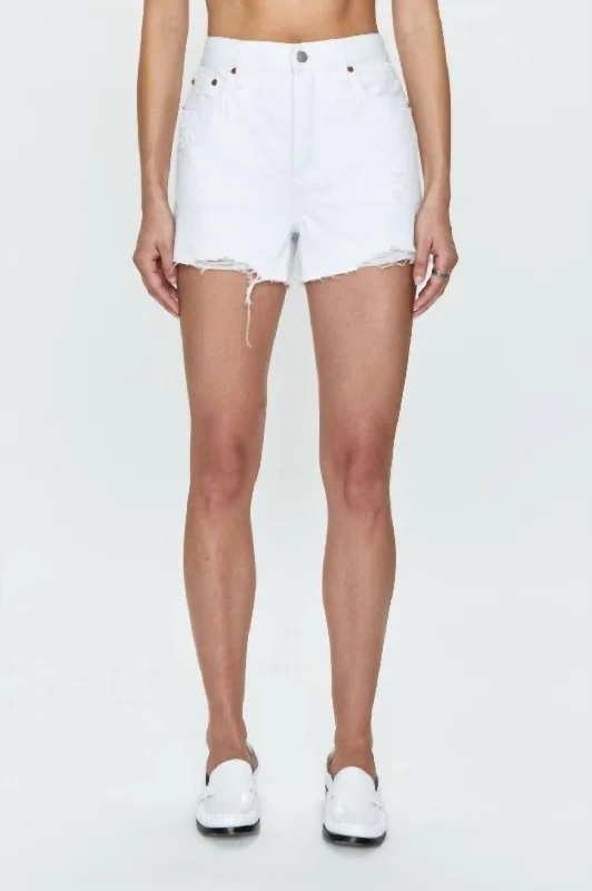 Price Drop Alert Women's Nova High Rise Shorts In White Vintage