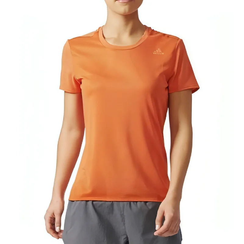 Mega Sale adidas Supernova Short Sleeve Womens Running Top - Orange
