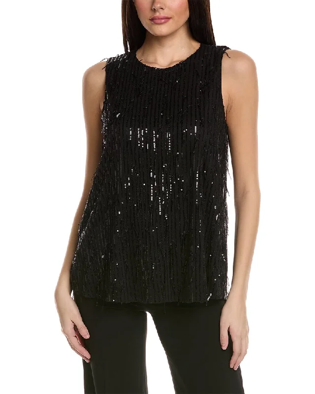 Anne Klein Sequin Mesh Shell