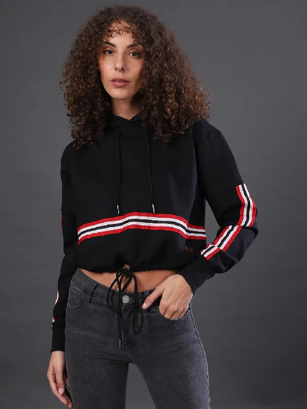 Deal Mania Campus Sutra Women Striped Stylish Casual Sweatshirts