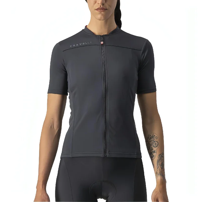 Unbeatable Prices Castelli Anima 3 Short Sleeve Womens Cycling Jersey - Black