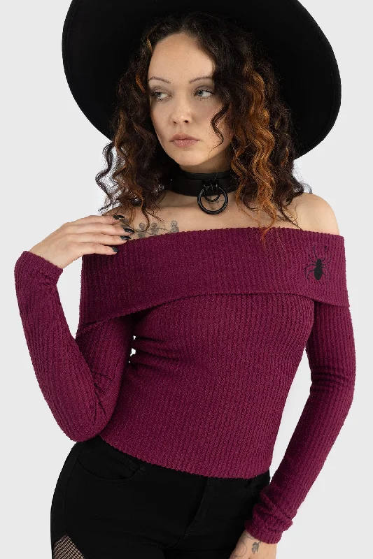 Super Sale Cruor Off Shoulder Top