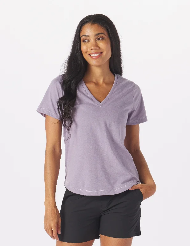 Do No Harm V-Neck: Amethyst