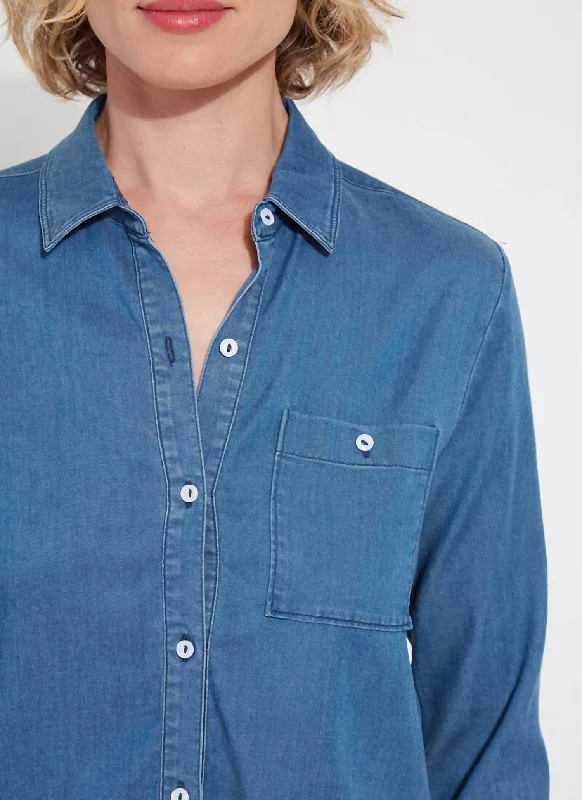 Lowest Price Drew Chambray Shirt In Denim
