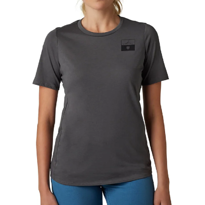 Fox Ranger DriRelease Fract Short Sleeve Womens Cycling Jersey - Grey