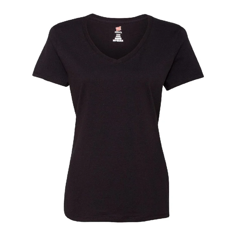 Act Now Hanes Perfect-T Womens V-Neck T-Shirt