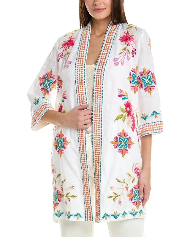 Epic Deals Johnny Was Julie Linen Kimono Coat