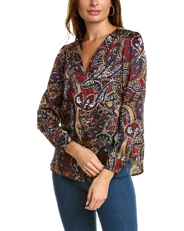 Steals and Deals Jones New York Simplified Pocket Blouse