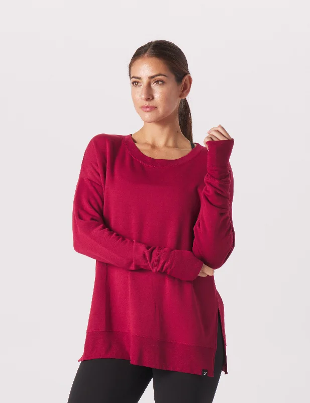 Lounge Long Sleeve: Cardinal