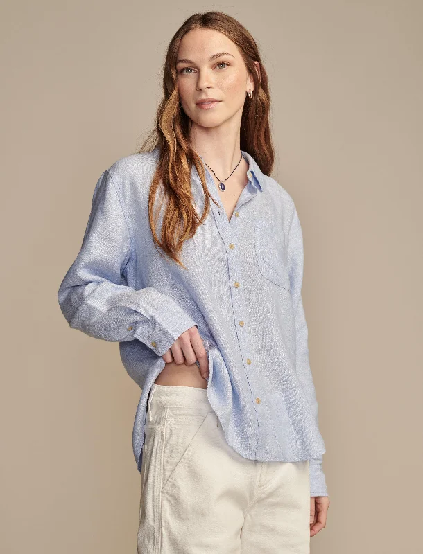 Lucky Brand Women's Linen Prep Shirt