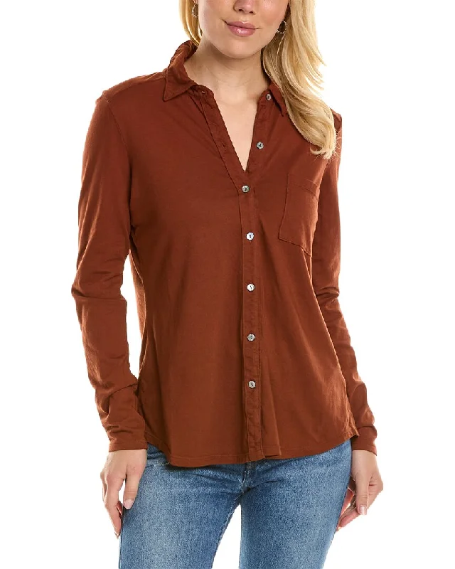 Value Deals Michael Stars Caroline Button Down T-Shirt