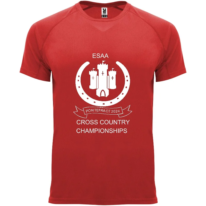 More Mile ESAA Pontefract 2024 Championships Short Sleeve Running Top - Red