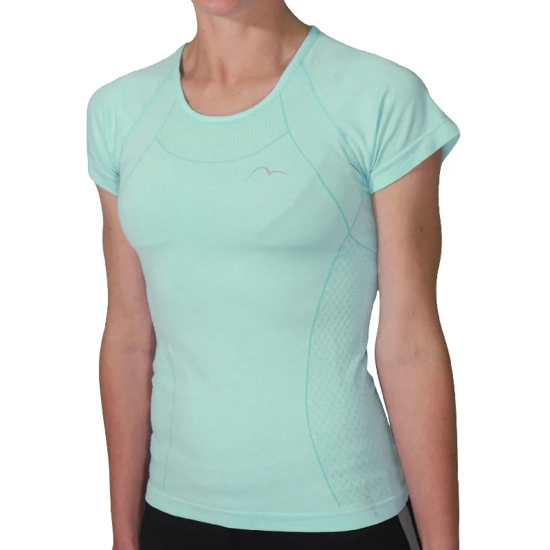 Online Exclusive More Mile Seamless Lite Short Sleeve Womens Running Top - Green
