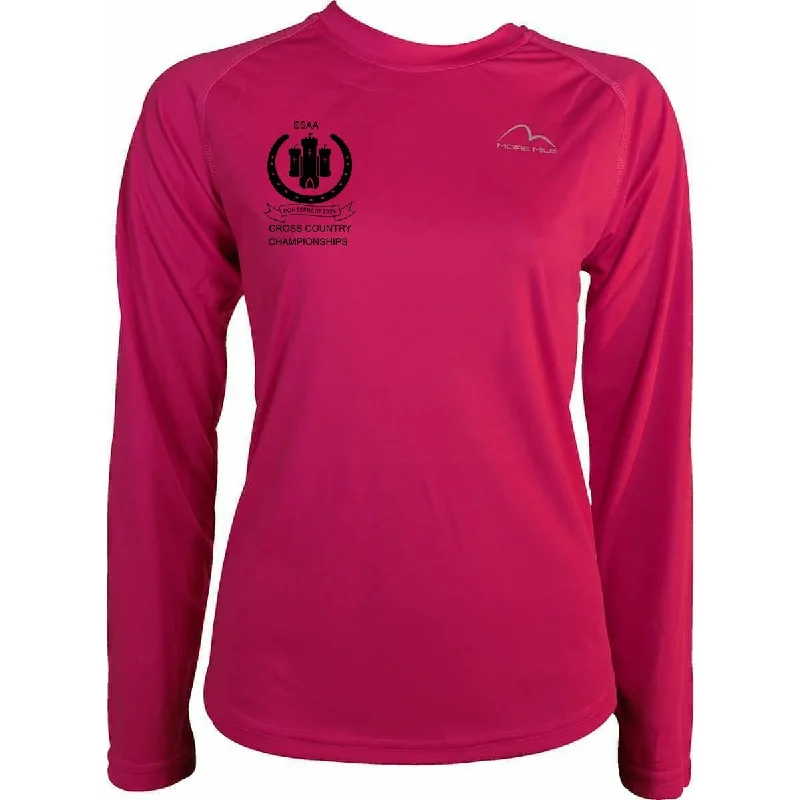 More Mile Vision ESAA Pontefract 2024 Championships Womens Running Top - Pink