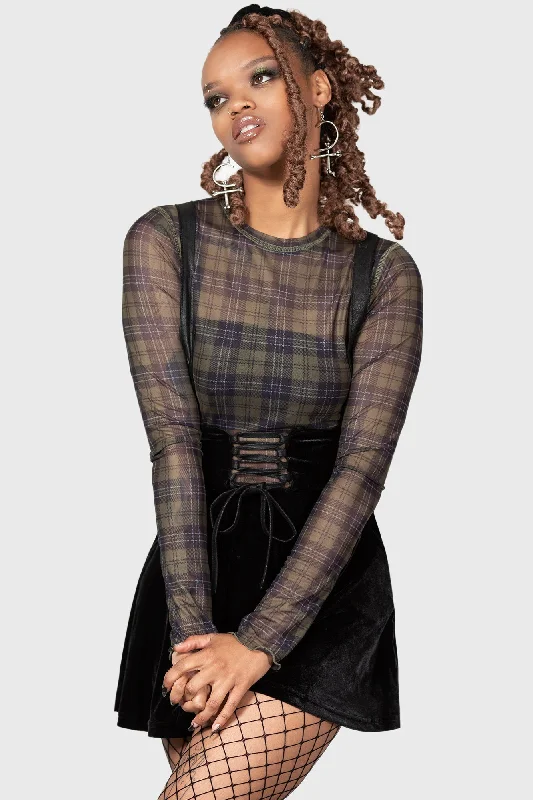 Shop and Save Moss Cover Mesh Top